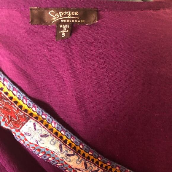 Purple Linen Summer Dress - Picture 7 of 7